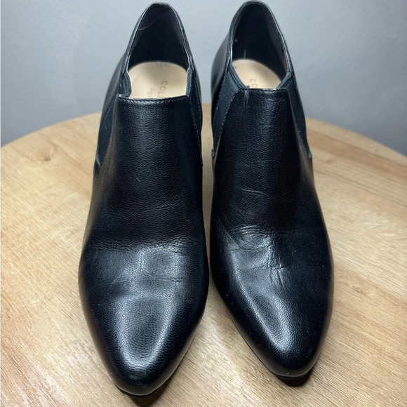 Cole Haan Black Women's Leather Heeled Shoes - Picture 3 of 9